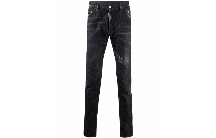 DSQUARED2 SS22 Distressed Logo Jeans Men Black S74LB1037S30357-900 圖 2