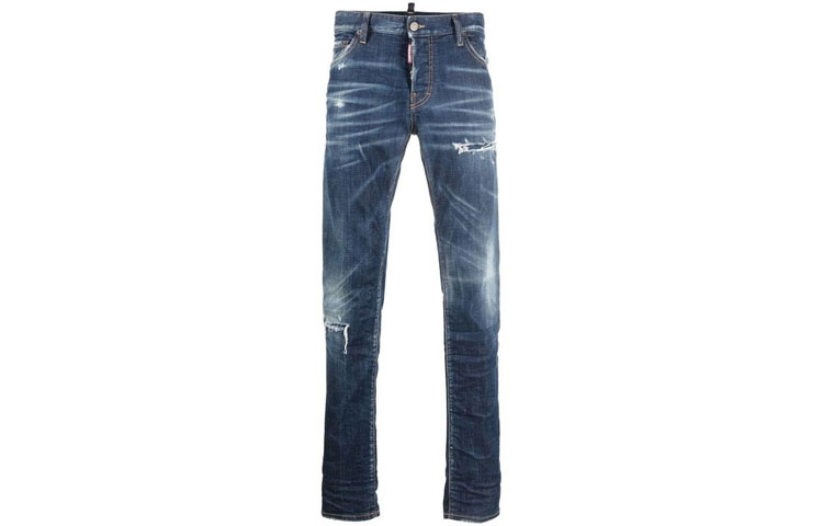 DSQUARED2 SS22 Distressed Paint-Splatter Washed Jeans Men’s Blue. S74LB1152S30342-470 圖 2