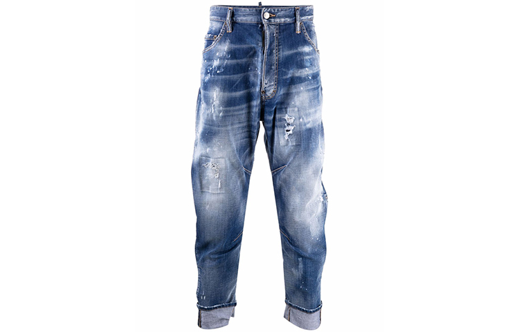 DSQUARED2 SS22 Distressed Printed  Jeans Blue S79LA0044S30342-470 圖 2