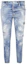 Order DSQUARED2 SS22 Jeans Slim Lelaki Biru Muda Distressed S71LB1035S30309-470