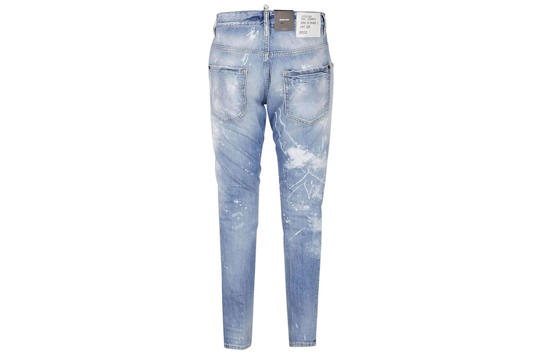 DSQUARED2 SS22 Distressed Slim Jeans Men’s Light Blue S71LB1035S30309-470 圖 3