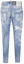 Lookbook DSQUARED2 SS22 Jeans Slim Lelaki Biru Muda Distressed S71LB1035S30309-470