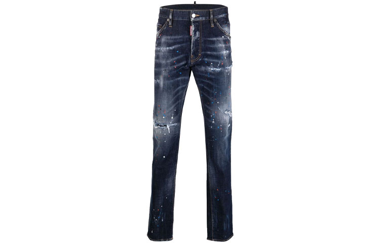 DSQUARED2 SS22 Faded Distressed Slim Fit  Jeans Blue S74LB1051S30664-470 圖 2