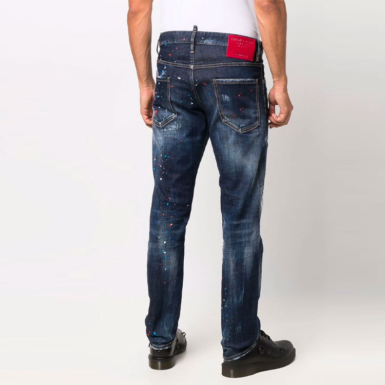 DSQUARED2 SS22 Faded Distressed Slim Fit  Jeans Blue S74LB1051S30664-470 圖 5