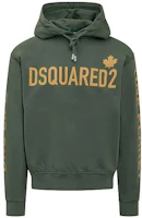 Dsquared2 SS22 Green Pullover Sweatshirt with Logo Print for Men. S78GU0051S25538-630 Dsquared2 SS22 Green Pullover Sweatshirt with Logo Print for Men. S78GU0051S25538-630
