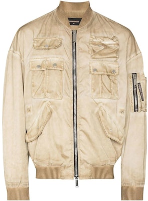 DSQUARED2 SS22 カーキ マルチポケット ディストレスト キプロス ボンバージャケット メンズ S71AN0330S53855-115 Order DSQUARED2 SS22 カーキ マルチポケット ディストレスト キプロス ボンバージャケット メンズ S71AN0330S53855-115