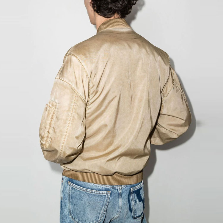 Shop DSQUARED2 SS22 カーキ マルチポケット ディストレスト キプロス ボンバージャケット メンズ S71AN0330S53855-115