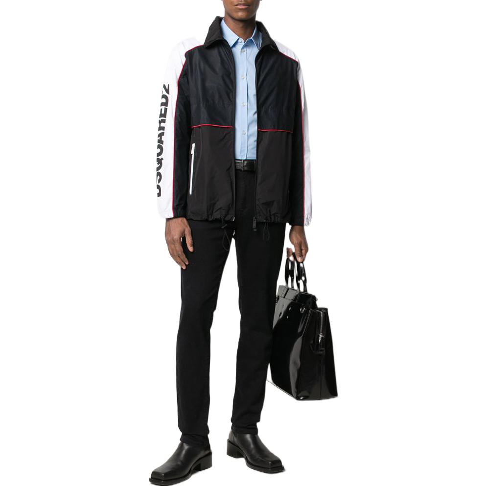 Lookbook DSQUARED2 SS22 復古印花長袖襯衫 淺藍色 S74DM0542S36275471