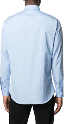 DSQUARED2 SS22 復古印花長袖襯衫 淺藍色 S74DM0542S36275471 Shop DSQUARED2 SS22 復古印花長袖襯衫 淺藍色 S74DM0542S36275471