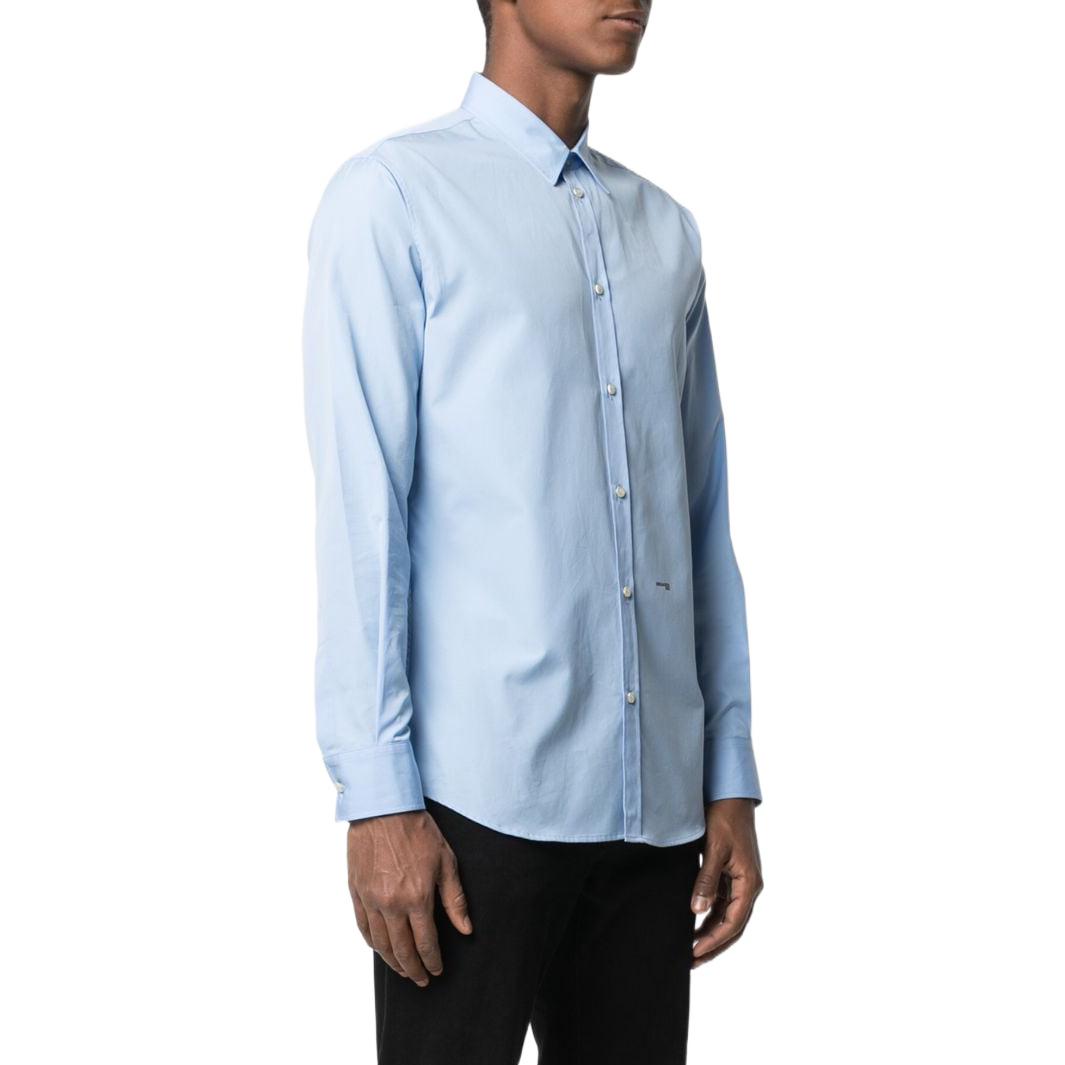 Purchase DSQUARED2 SS22 復古印花長袖襯衫 淺藍色 S74DM0542S36275471