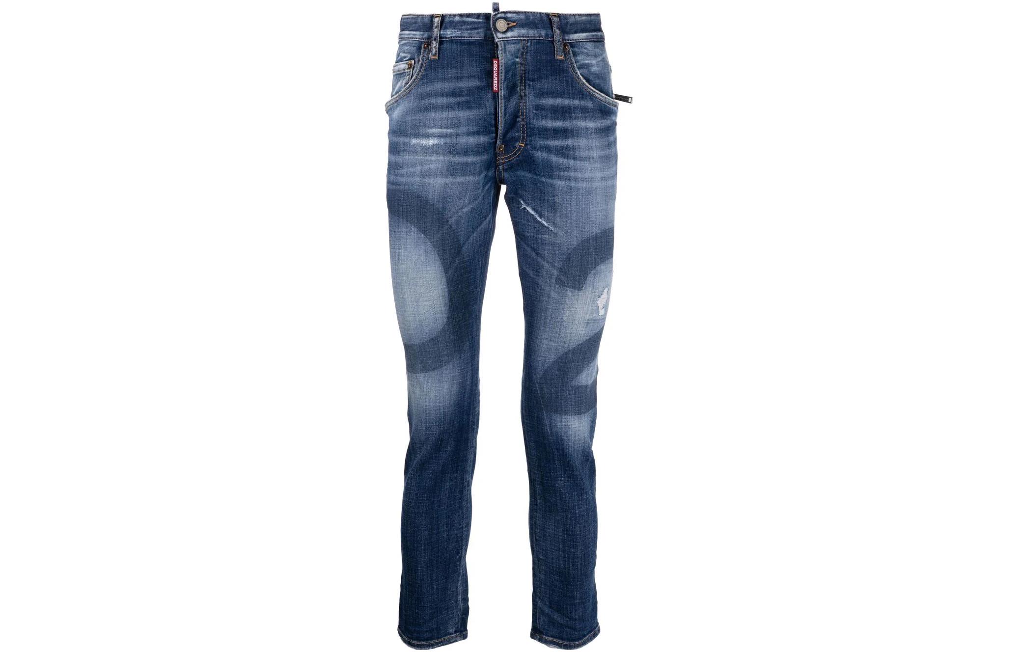DSQUARED2 SS22 Logo Slim Fit Distressed Jeans Men. S74LB1169S30342-470 圖 2