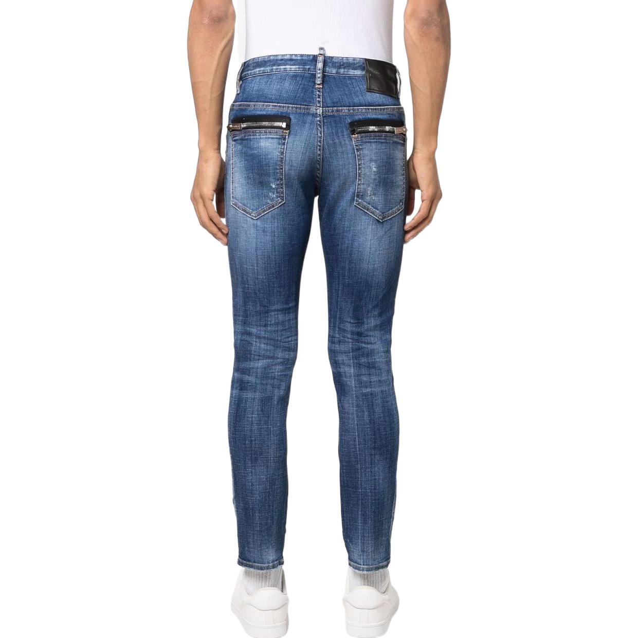DSQUARED2 SS22 Logo Slim Fit Distressed Jeans Men. S74LB1169S30342-470 圖 4