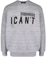 Dsquared2 SS22 Logo Slogan Sweatshirt Grey Mens S74GU0601S25463-860 Dsquared2 SS22 Logo Slogan Sweatshirt Grey Mens S74GU0601S25463-860