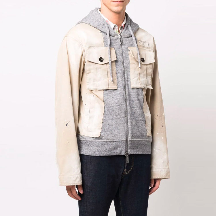 Dsquared2 SS22 Patchwork Hooded Jacket S74AM1261S39021-111 圖 4