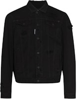 DSQUARED2 SS22 Pattern Printed Denim Jacket Black S74AM1266-S47925900 DSQUARED2 SS22 Pattern Printed Denim Jacket Black S74AM1266-S47925900