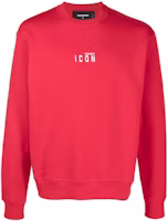 Dsquared2 SS22 Red Pullover Sweatshirt with Logo Print. S79GU0009S25516-311 Dsquared2 SS22 Red Pullover Sweatshirt with Logo Print. S79GU0009S25516-311