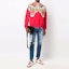 Lookbook DSQUARED2 SS22 Sweater Pria Merah Motif Harimau Crewneck Pullover. S74GU0597S25516-306