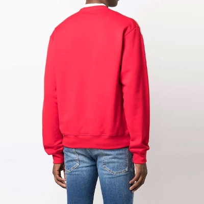 DSQUARED2 SS22 Sweater Pria Merah Motif Harimau Crewneck Pullover. S74GU0597S25516-306 Shop DSQUARED2 SS22 Sweater Pria Merah Motif Harimau Crewneck Pullover. S74GU0597S25516-306