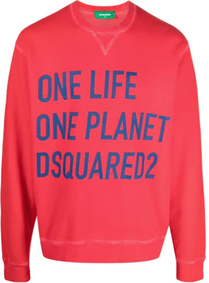 Dsquared2 SS22 Slogan Logo Print Crewneck Long Sleeve Sweatshirt Red Men’s S78GU0050S25535-304 Buy Dsquared2 SS22 Slogan Logo Print Crewneck Long Sleeve Sweatshirt Red Men’s S78GU0050S25535-304