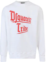 Dsquared2 SS22 White Logo Print Casual Crewneck Pullover Sweatshirt Men S71GU0508S25516-100 Dsquared2 SS22 White Logo Print Casual Crewneck Pullover Sweatshirt Men S71GU0508S25516-100