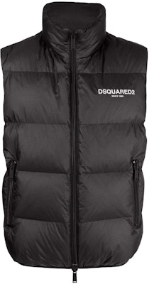 Chaleco Acolchado Negro DSQUARED2 SS23 con Diseño de Logo Sólido. S74FB0303S76627-900 Order Chaleco Acolchado Negro DSQUARED2 SS23 con Diseño de Logo Sólido. S74FB0303S76627-900