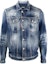 Order DSQUARED2 SS23 ブルーデニムジャケット 襟付き&胸ポケット付き S74AM1356S30664-470