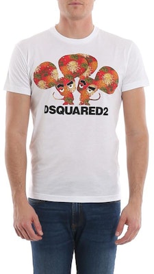 DSQUARED2 SS23 棉质字母印花圆领短袖T恤。 S74GD0654S22427-100 Lookbook DSQUARED2 SS23 棉质字母印花圆领短袖T恤。 S74GD0654S22427-100