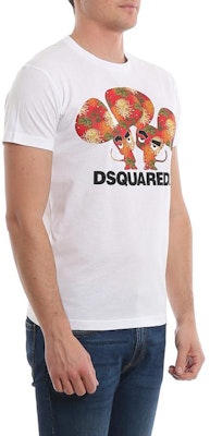 DSQUARED2 SS23 棉质字母印花圆领短袖T恤。 S74GD0654S22427-100 Purchase DSQUARED2 SS23 棉质字母印花圆领短袖T恤。 S74GD0654S22427-100