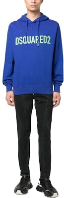 DSQUARED2 SS23 剑桥蓝字母印花连帽卫衣 S74GU0664S25538-520 Lookbook DSQUARED2 SS23 剑桥蓝字母印花连帽卫衣 S74GU0664S25538-520