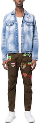 ディースクエアード2 SS23 ロゴプリント デニムジャケット ブルー. S79AM0048S30664-470 Lookbook ディースクエアード2 SS23 ロゴプリント デニムジャケット ブルー. S79AM0048S30664-470