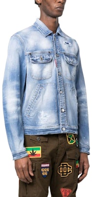 ディースクエアード2 SS23 ロゴプリント デニムジャケット ブルー. S79AM0048S30664-470 Purchase ディースクエアード2 SS23 ロゴプリント デニムジャケット ブルー. S79AM0048S30664-470