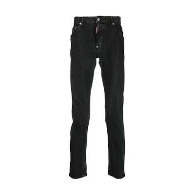 DSQUARED2 SS23 Slim Fit Buttoned Black Jeans. S71LB1149S30733-900
