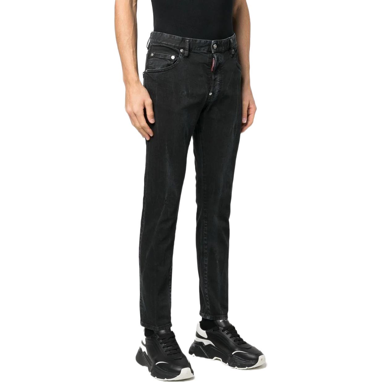 DSQUARED2 SS23  Slim Fit Buttoned Black Jeans. S71LB1149S30733-900 圖 5