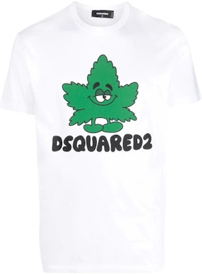 DSQUARED2 SS23 カートゥーンメープルリーフロゴ 白 クルーネックTシャツ S71GD1279S23009-100 Buy DSQUARED2 SS23 カートゥーンメープルリーフロゴ 白 クルーネックTシャツ S71GD1279S23009-100
