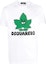Order DSQUARED2 SS23 カートゥーンメープルリーフロゴ 白 クルーネックTシャツ S71GD1279S23009-100