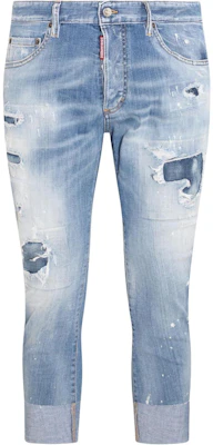 DSQUARED2 SS23 Jeans Pria Biru Distressed Cropped Denim Celana. S74LB1367S30342470 Buy DSQUARED2 SS23 Jeans Pria Biru Distressed Cropped Denim Celana. S74LB1367S30342470