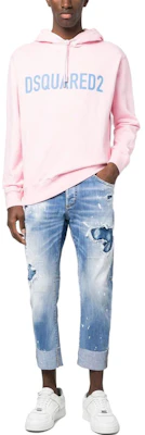 DSQUARED2 SS23 Jeans Pria Biru Distressed Cropped Denim Celana. S74LB1367S30342470 Lookbook DSQUARED2 SS23 Jeans Pria Biru Distressed Cropped Denim Celana. S74LB1367S30342470