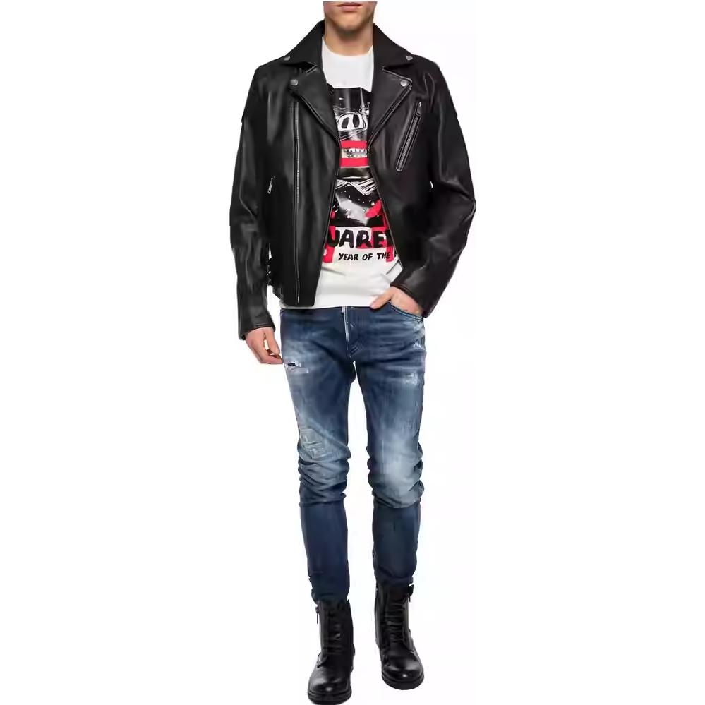 DSQUARED2 SS23 Distressed Mid-Rise Straight-Leg Jeans Men Blue S74LB0670S30342-470 圖 4