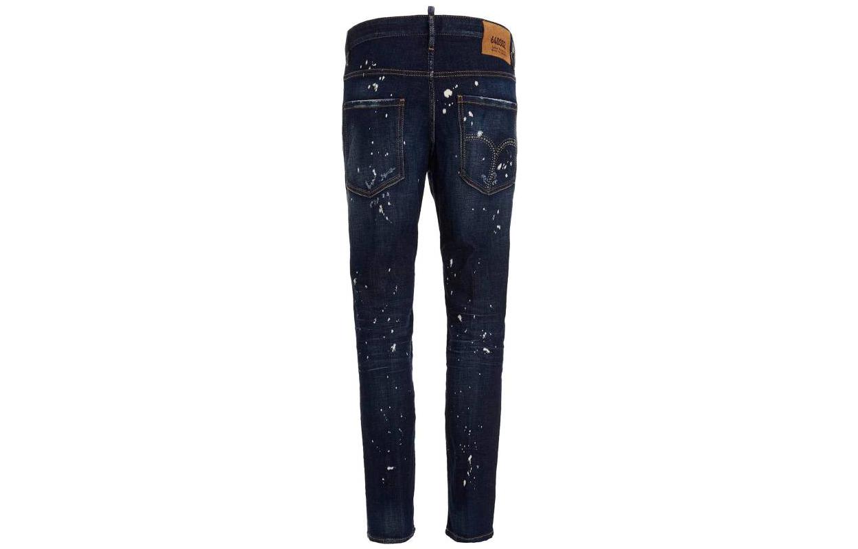DSQUARED2 SS23 Distressed Slim Fit  Jeans Blue S74LB1232S30342-470 圖 3