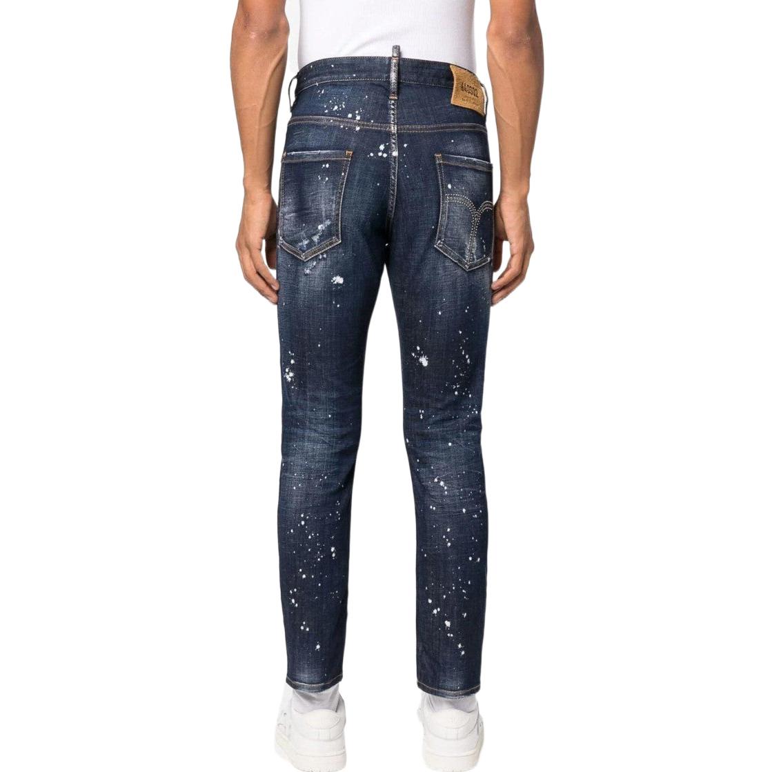 DSQUARED2 SS23 Distressed Slim Fit  Jeans Blue S74LB1232S30342-470 圖 5