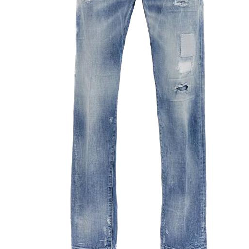 DSQUARED2 SS23 Distressed Straight Leg Long Jeans  Blue S74LB1372S30309-470 圖 6
