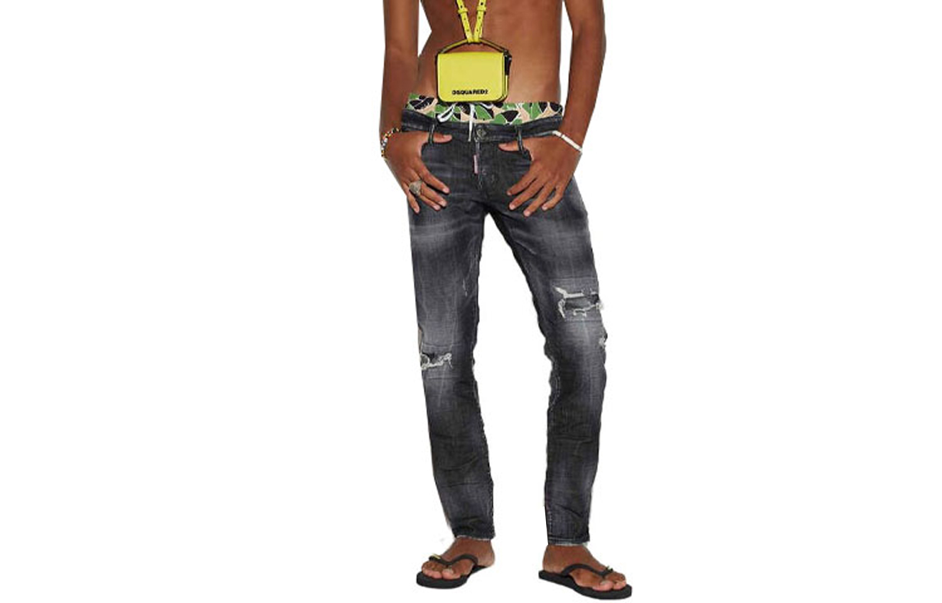 DSQUARED2 SS23 Distressed Washed Black Denim Jeans . S71LB1143S30357-900 圖 2