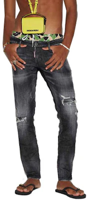 DSQUARED2 SS23 Distressed Washed Black Denim Jeans . S71LB1143S30357-900 Order DSQUARED2 SS23 Distressed Washed Black Denim Jeans . S71LB1143S30357-900