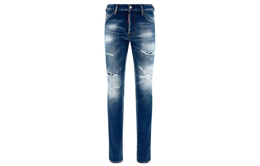 DSQUARED2 SS23 Distressed Washed Blue Jeans for Men. S74LB1266S30342-470 圖 2