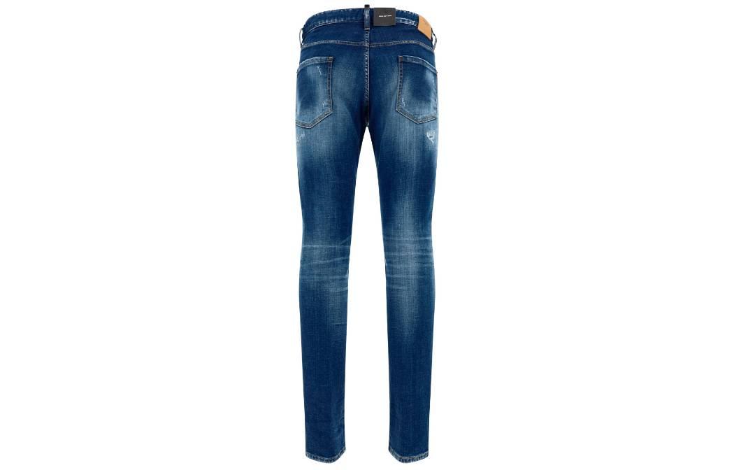 DSQUARED2 SS23 Distressed Washed Blue Jeans for Men. S74LB1266S30342-470 圖 3
