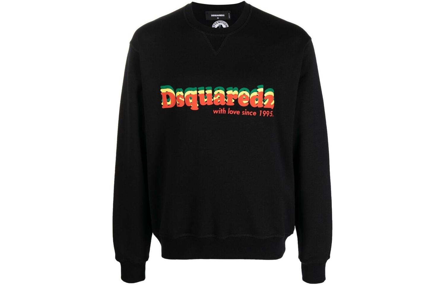 Dsquared2 SS23 Graphic Print Crewneck Sweatshirt Black () S71GU0575S25551-900