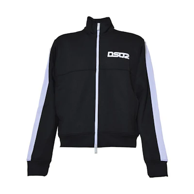 DSQUARED2 SS23 Logo High Neck Long Sleeve Jacket Black S71HG0125S25578-900