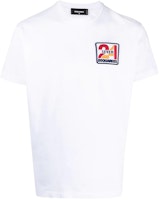 DSQUARED2 SS23 Logo Patch Crew Neck Short Sleeve T-Shirt White Mens. S74GD1093S23009-100 DSQUARED2 SS23 Logo Patch Crew Neck Short Sleeve T-Shirt White Mens. S74GD1093S23009-100