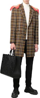 Lookbook DSQUARED2 SS23 Plaid Hooded Mid-Length Coat Jacket Multicolor . S71AA0430S60403-001F