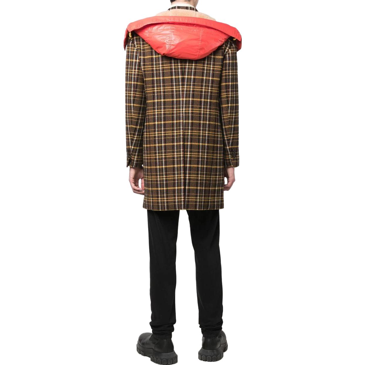 Purchase DSQUARED2 SS23 格紋連帽中長版外套 多色款 S71AA0430S60403-001F